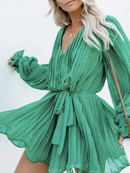 Endless Rose Pants - Endless Rose Romper Playsuit Polka Dot Lettuce Hem Ruffles Balloon Sleeves S NWT